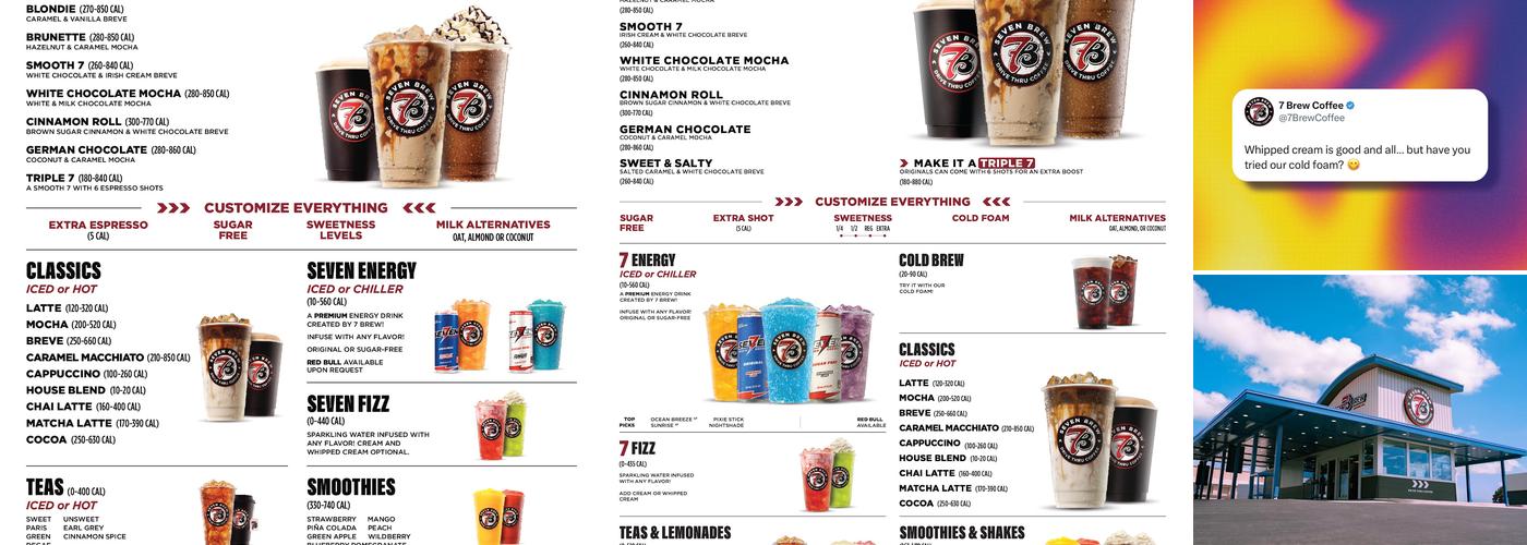 7 Brew Coffee Menu