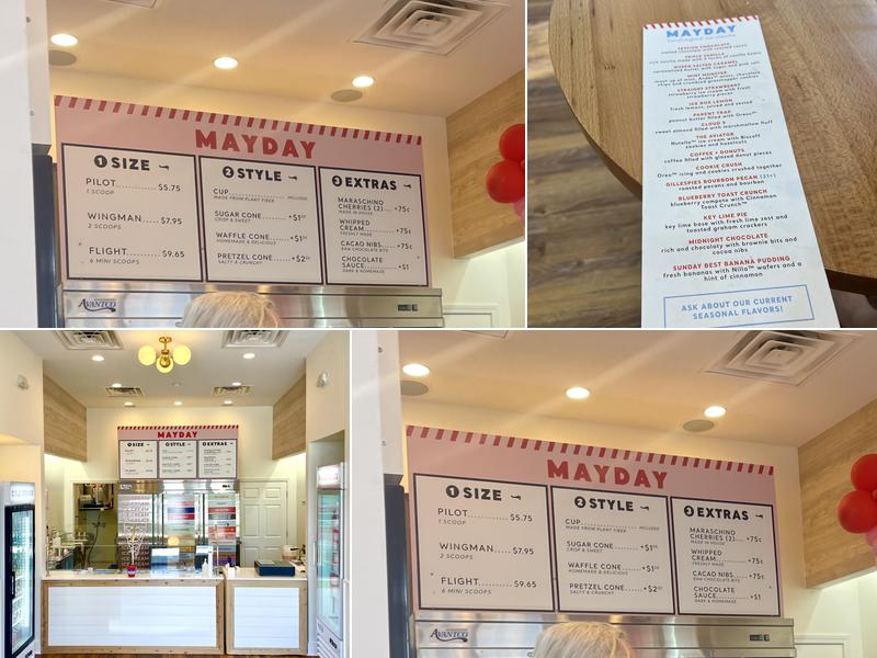 Mayday Ice Cream 3rd Street Menu