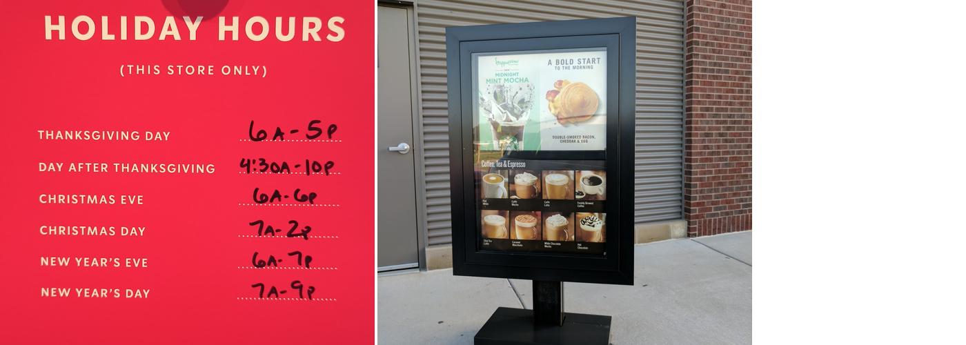 Starbucks Menu