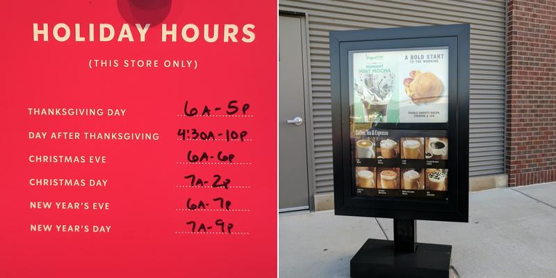 Starbucks Menu