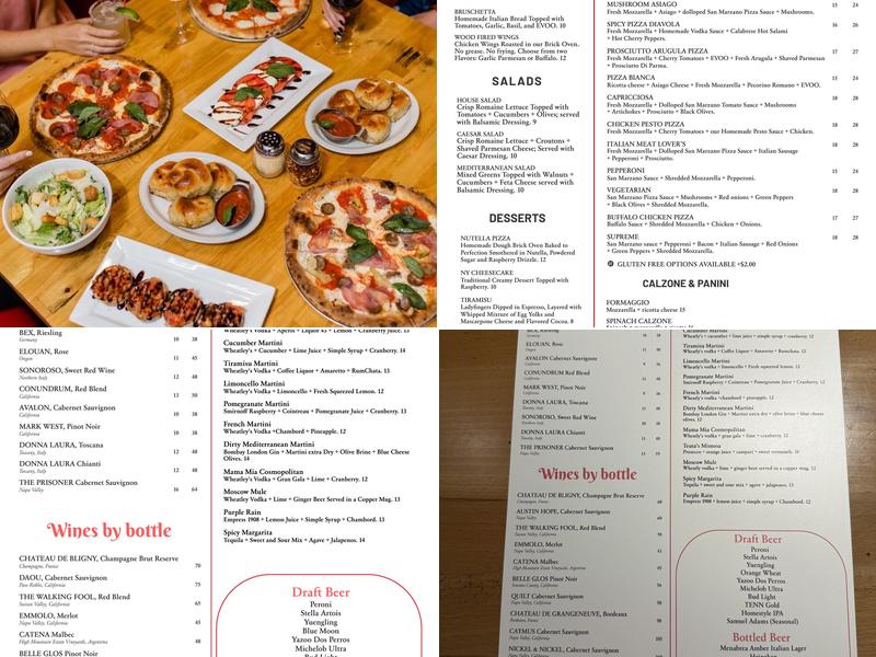 Calabria Brick Oven Pizzeria - Goodlettsville Menu