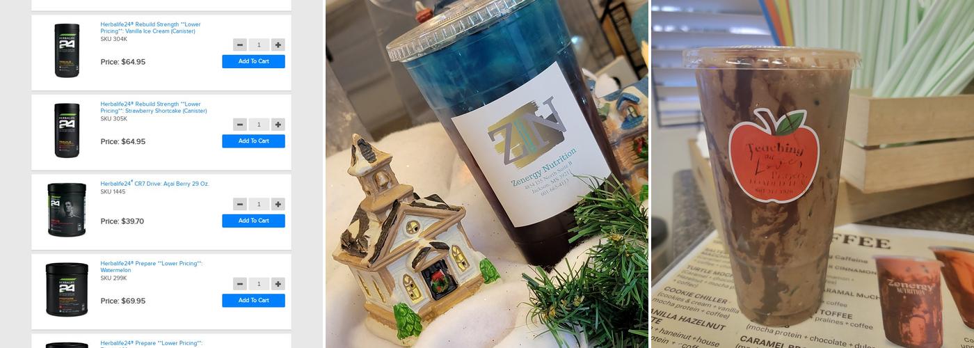 Zenergy Nutrition LLC Menu