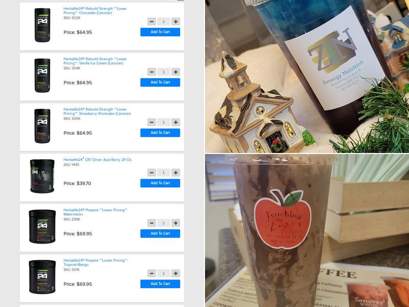 Zenergy Nutrition LLC Menu