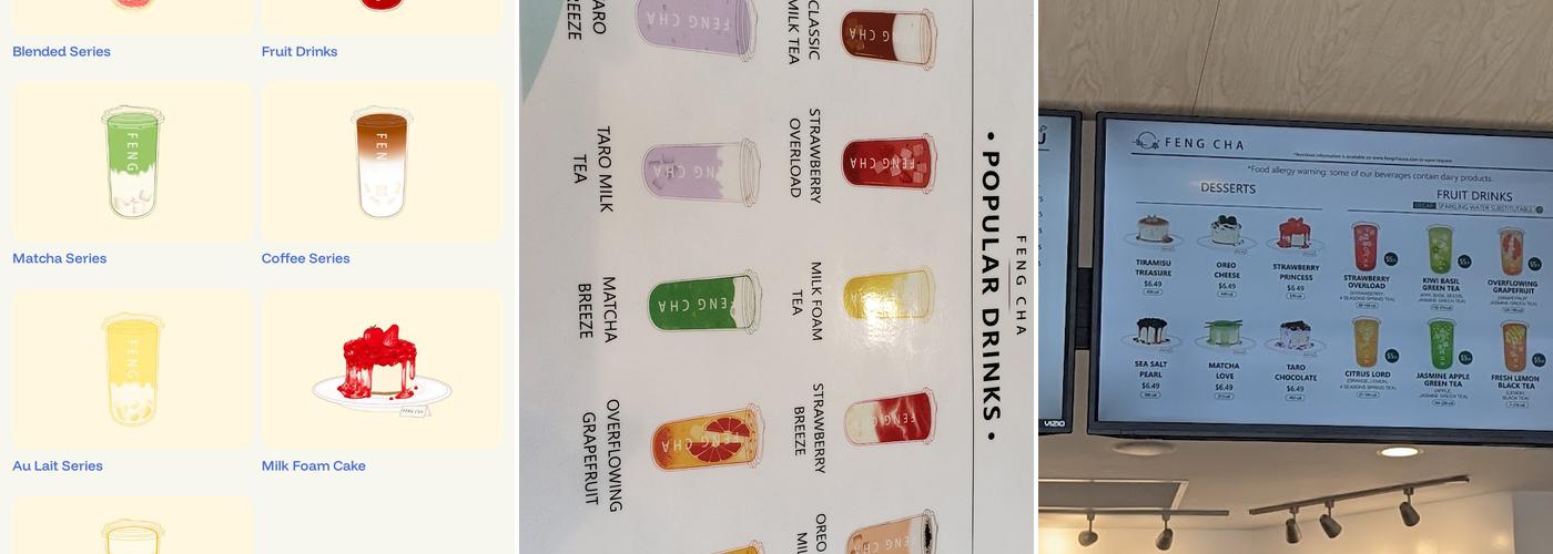 FENG CHA Lakeway Menu