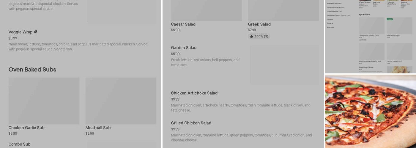 24/7 Gourmet Pizza Menu