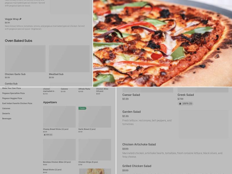 24/7 Gourmet Pizza Menu