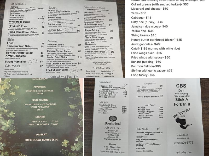 Stick a Fork In It Menu