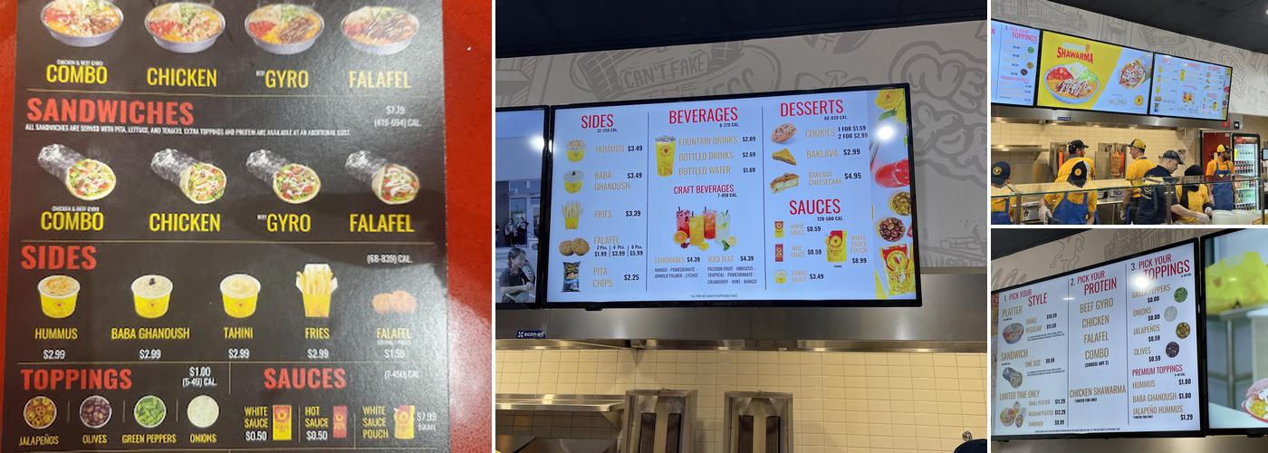 The Halal Guys Menu