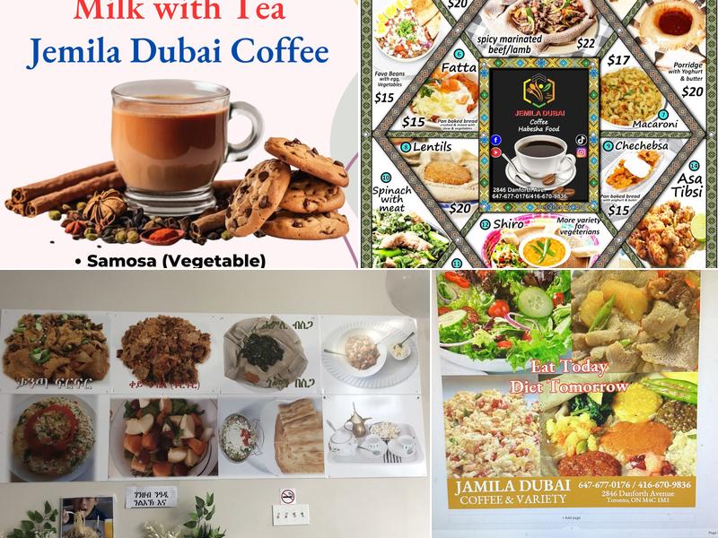 Jemila Dubai coffee Menu