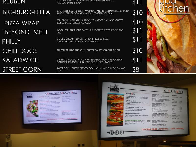 PRIME at the Plaza Menu