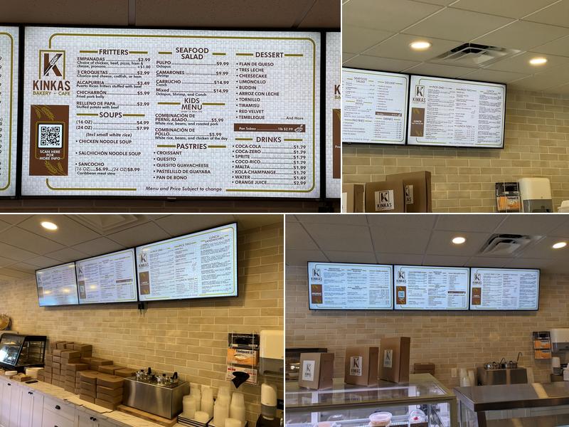 Kinkas Bakery Cafe Menu