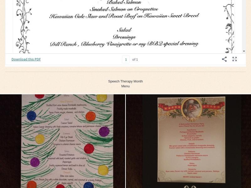 Aunty Helens Kitchen Menu