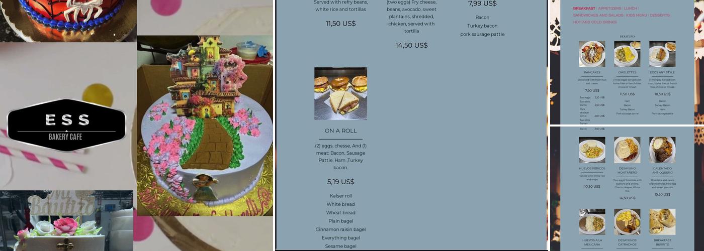 ESS Bakery Cafe Menu
