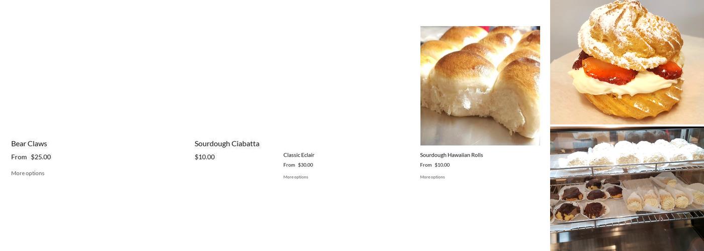 Cullman Bakery Inc Menu
