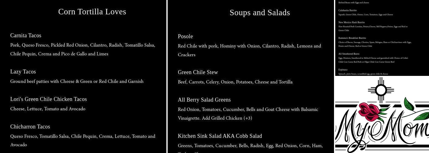 My Moms Menu