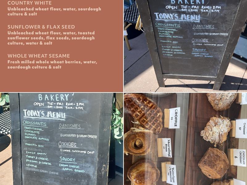 East Bay Bakery Menu
