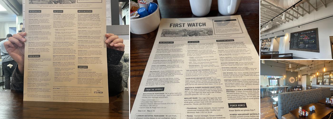 First Watch Menu