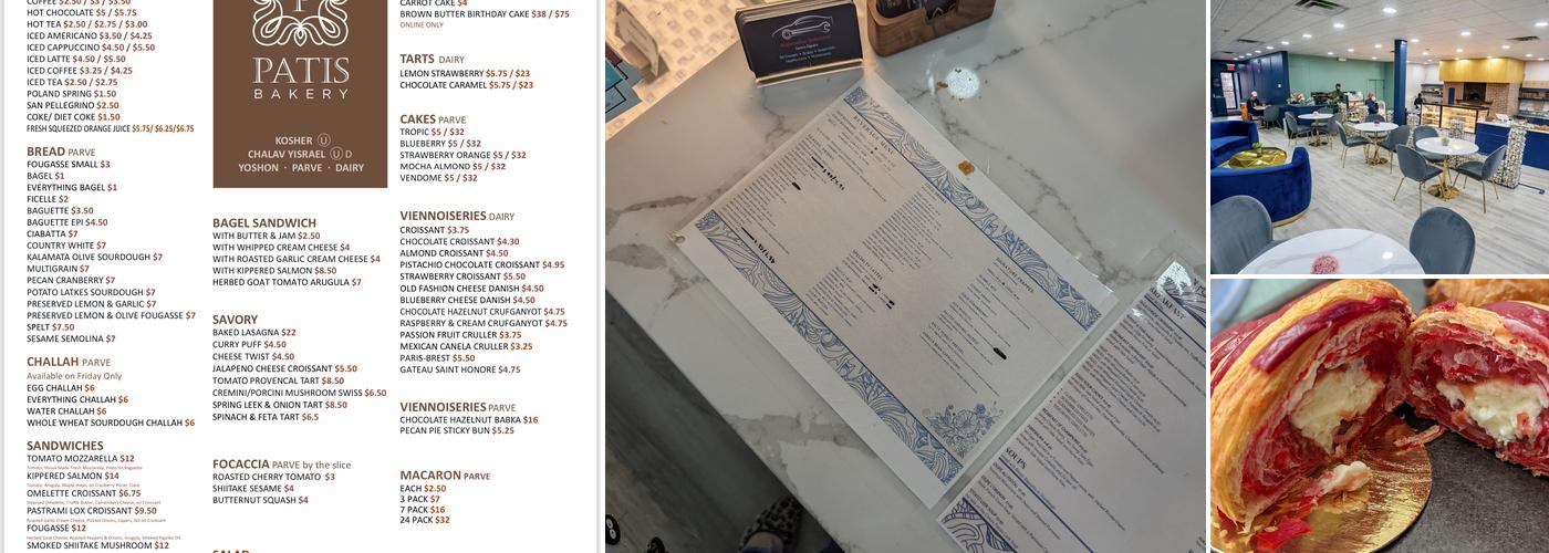 Patis Bakery Menu