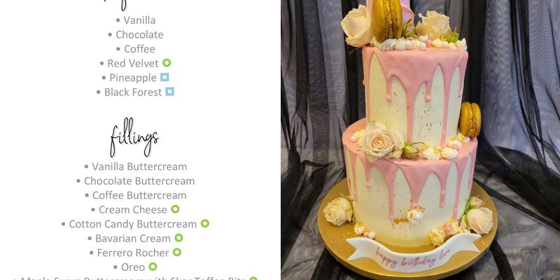 Achee's Cakes Menu