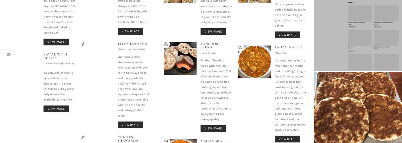 Elsa's Bakery Menu