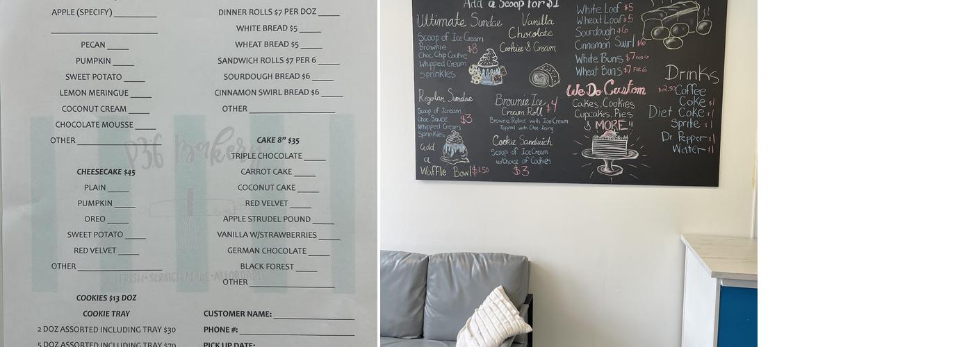P36 Bakery Menu