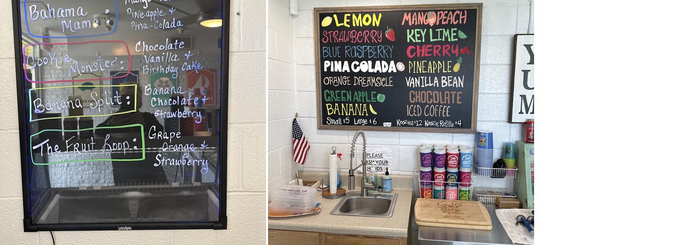 Carolina Quench Menu