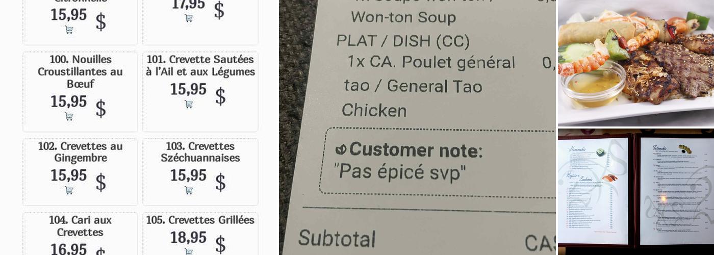 Restaurant 2K Fusion Menu