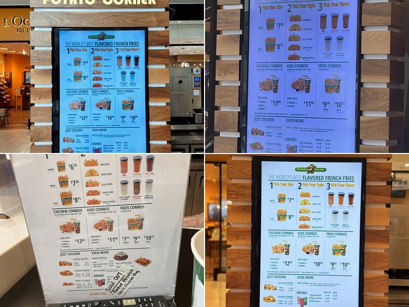 Potato Corner Menu