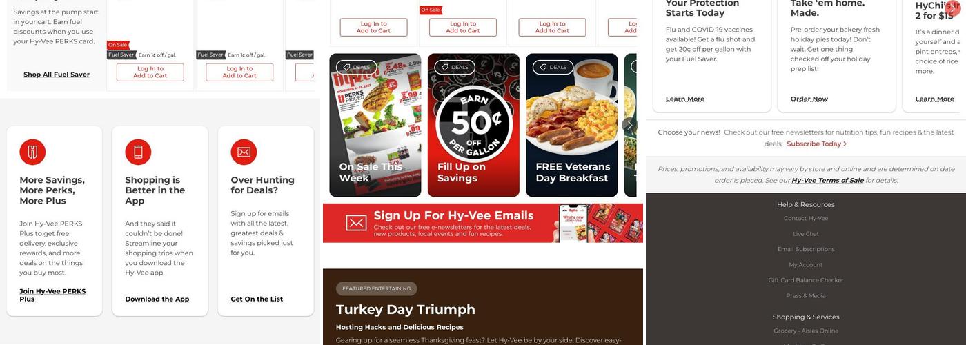 Hy-Vee Bakery Menu