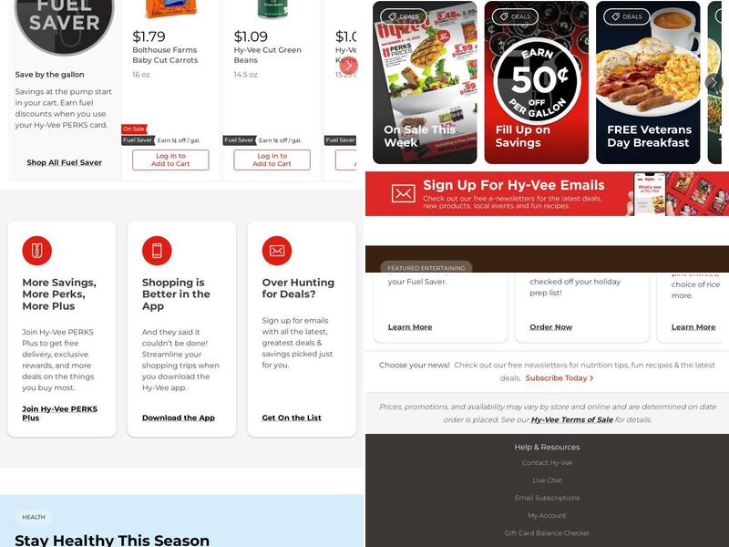 Hy-Vee Bakery Menu