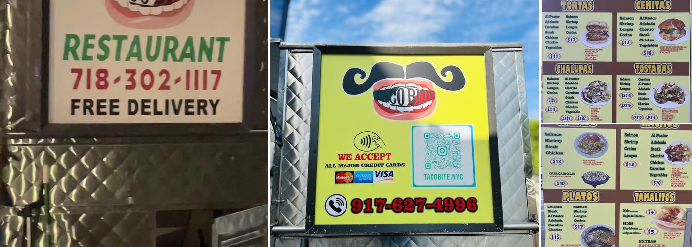 Taco Bite Menu