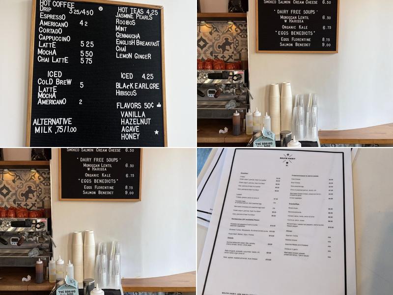 Brooklyn Habit Menu