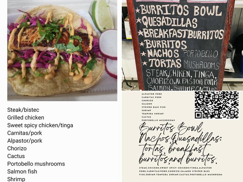 Brooklyn taqueria Menu