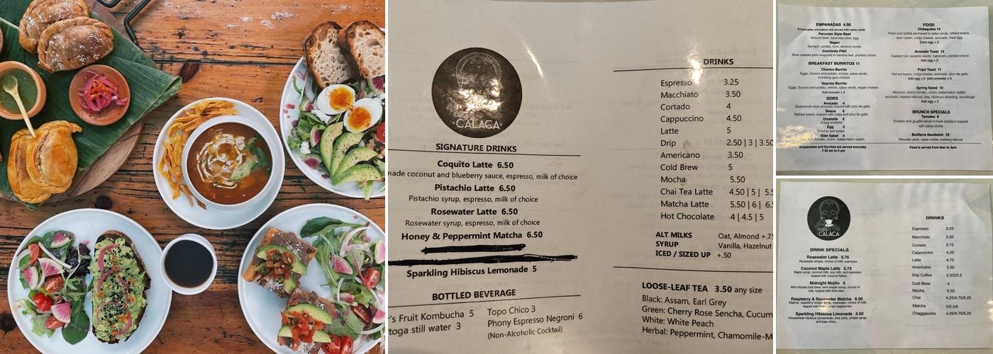 Café Calaca Menu