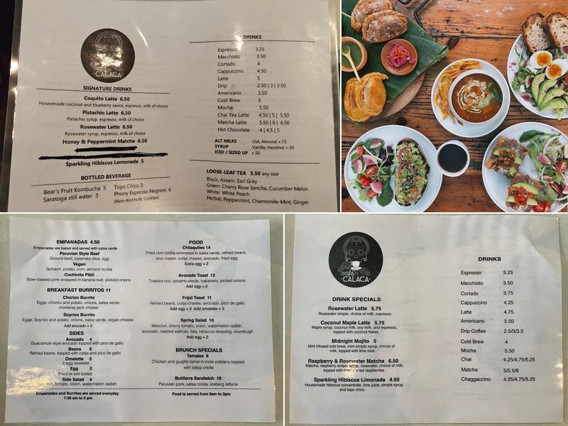 Café Calaca Menu