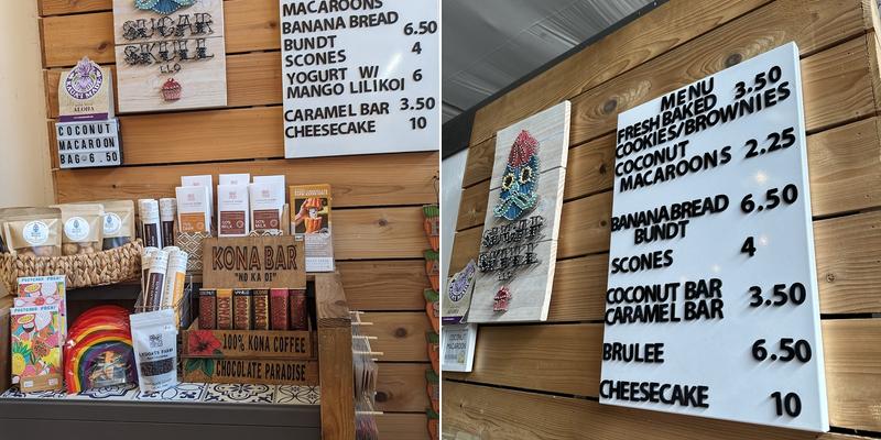 Sugar Skull LLC. Menu