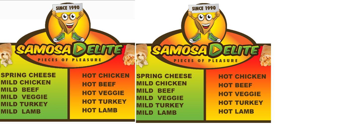 Samosa Delite Menu