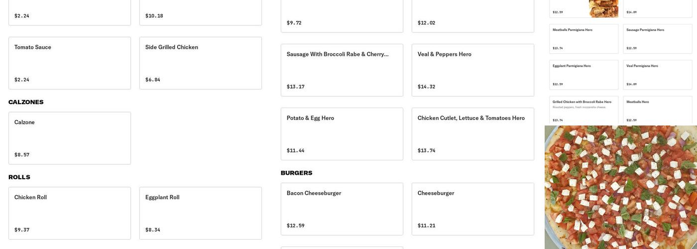 Gino's of Whitestone Menu