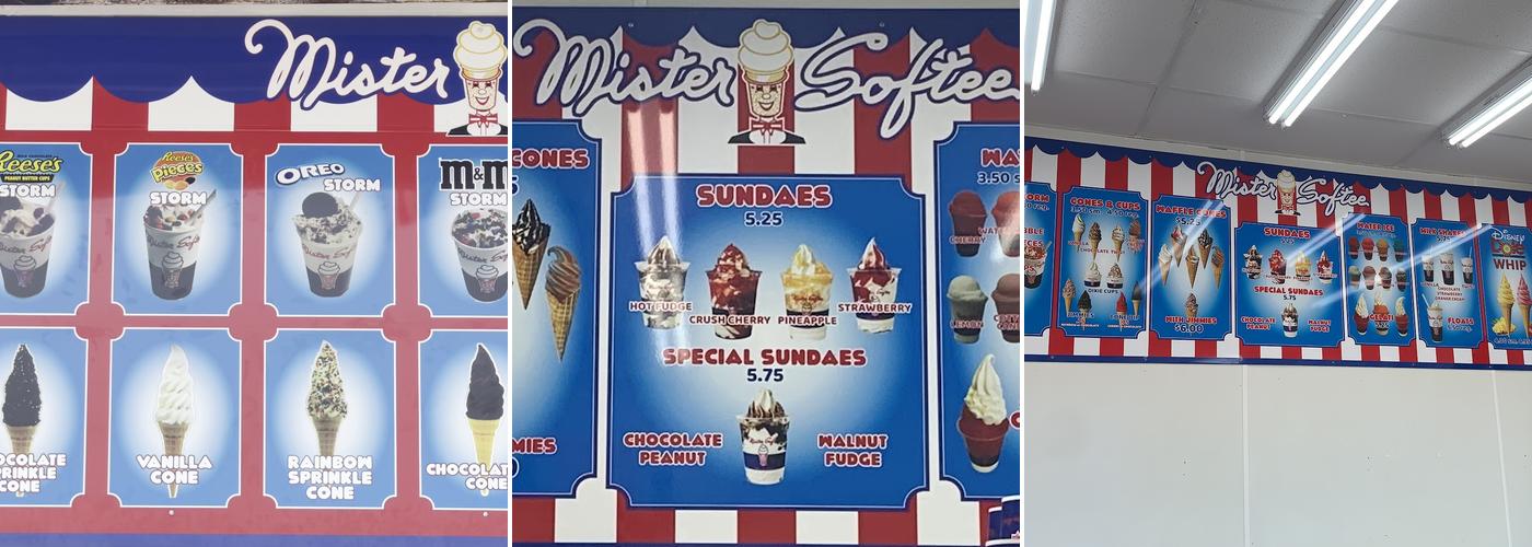 Mister Softee 3118 Boardwalk Wildwood, NJ Menu