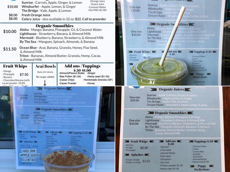 Lighthouse Juice Bar Menu