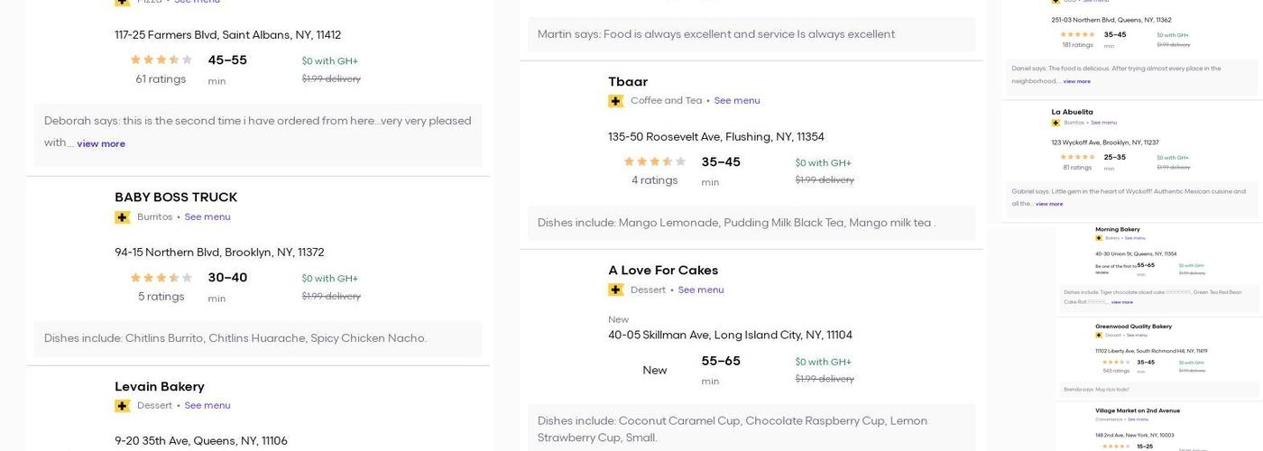 Tropical Fanatsy Cafe Menu