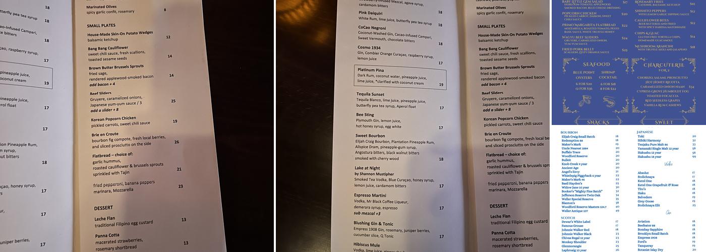 Everything's Jake NYC Bar & Lounge Menu