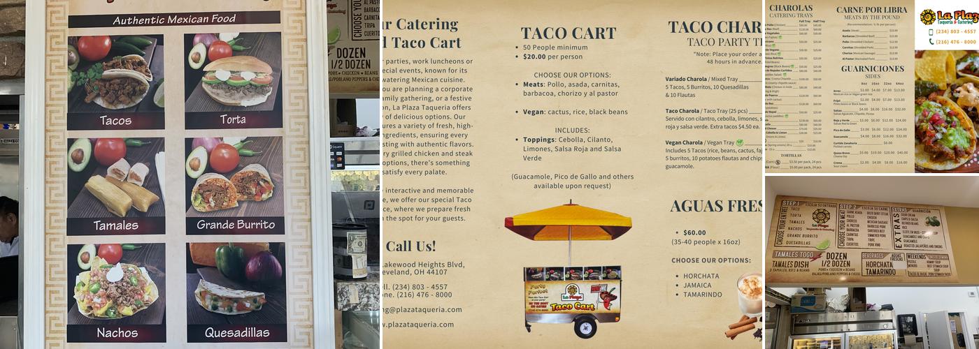 La Plaza Taqueria Menu