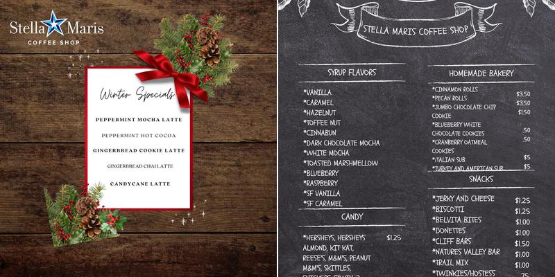 Stella Maris Coffee Shop Menu