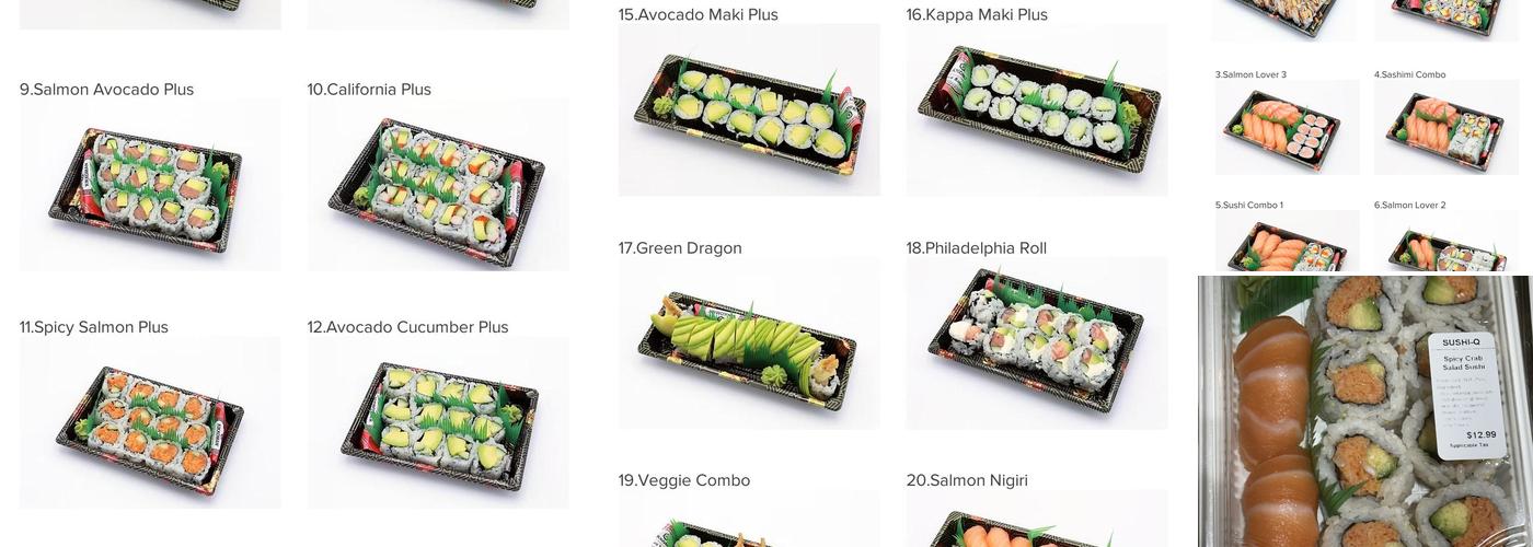 Sushi-Q Menu