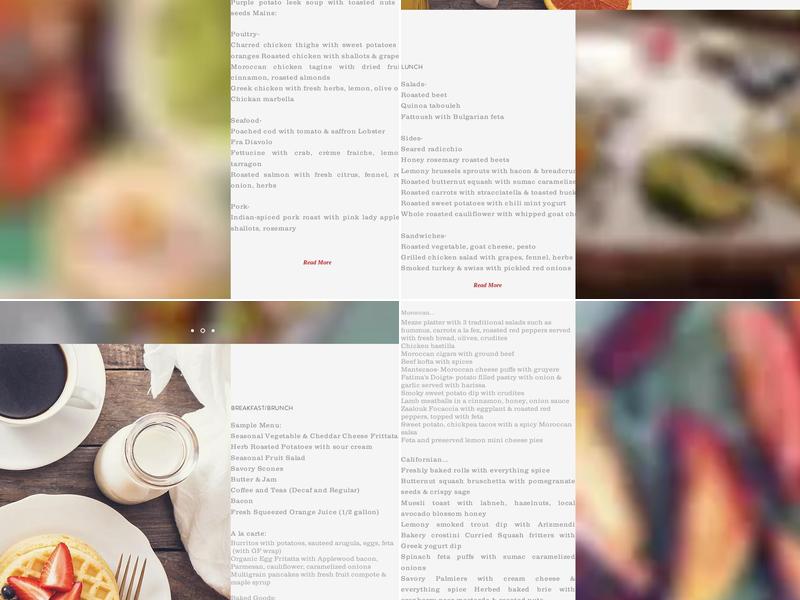 DaniBensimon Catering Menu