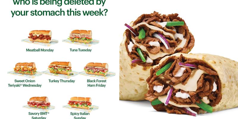 Subway Menu