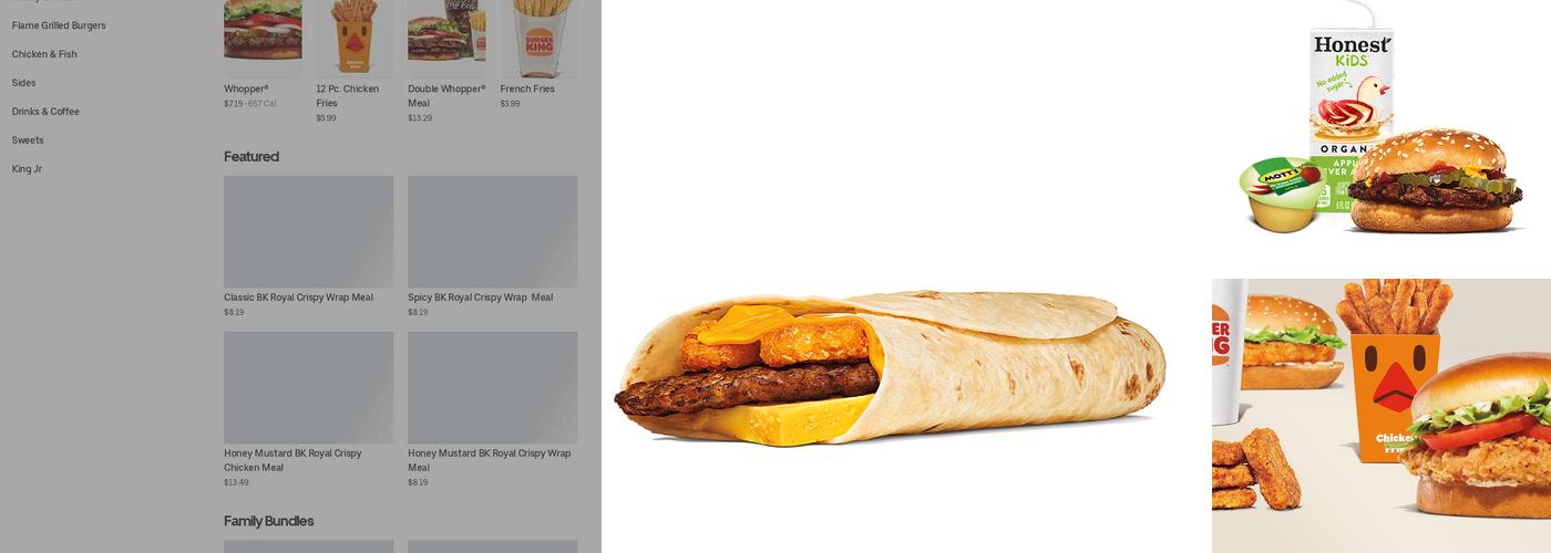 Burger King Menu