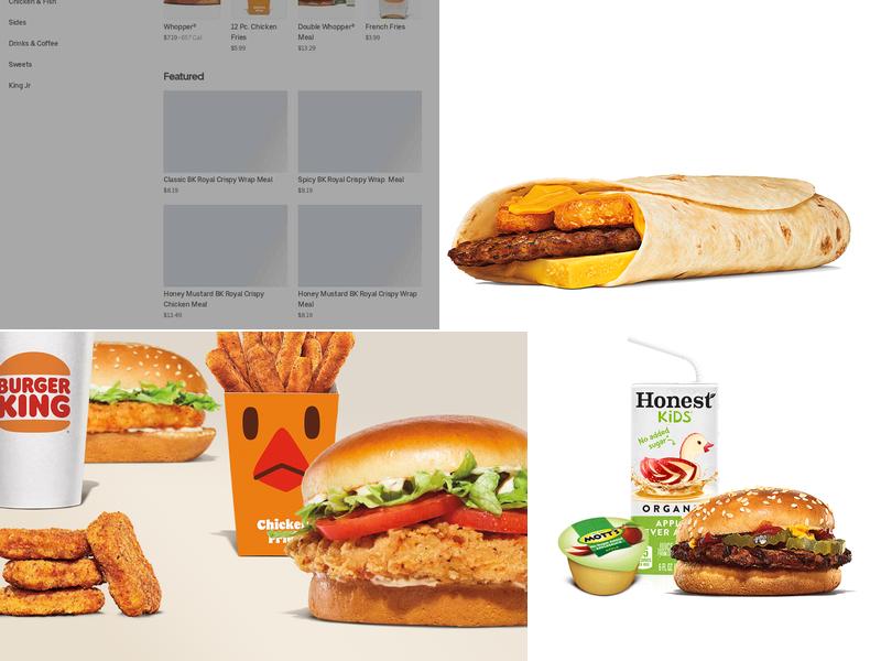 Burger King Menu