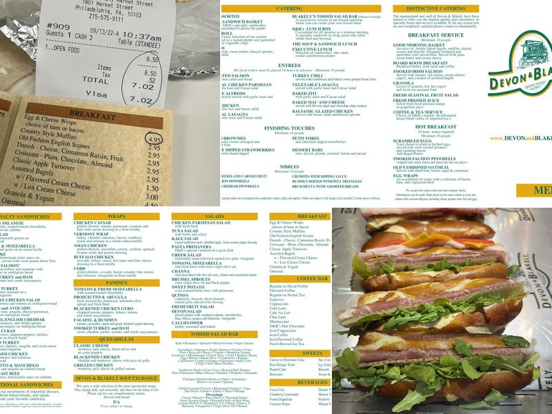 Devon & Blakely Menu